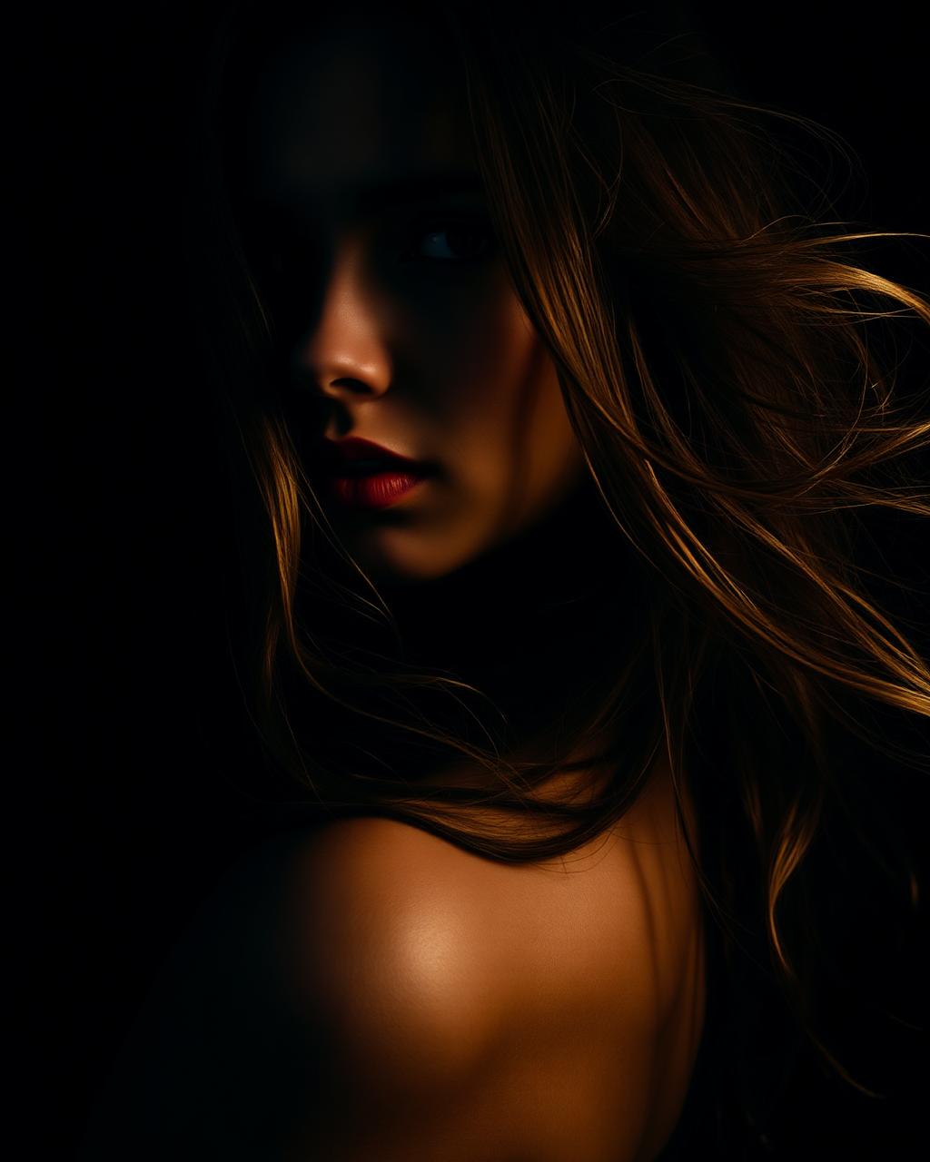 Portret editorial moody